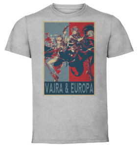 T-Shirt Unisex - Grey - Propaganda - Granblue Fantasy Vajra Europa T-Shirt Unisex - Grey - Propaganda - Granblue Fantasy Vajra Europa