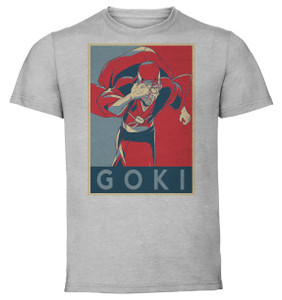 T-Shirt Unisex - Grey - Propaganda - Grappler Baki Goki T-Shirt Unisex - Grey - Propaganda - Grappler Baki Goki