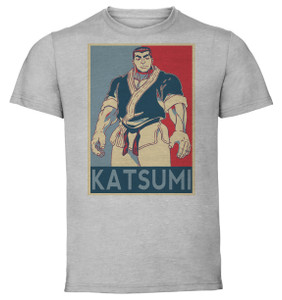 T-Shirt Unisex - Grey - Propaganda - Grappler Baki Katsumi