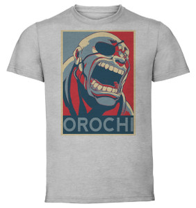 T-Shirt Unisex - Grey - Propaganda - Grappler Baki Orochi