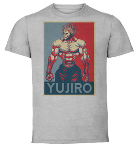 T-Shirt Unisex - Grey - Propaganda - Grappler Baki Yujuro Variant