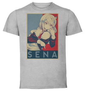 T-Shirt Unisex - Grey - Propaganda - Haganai - Sena Kashiwazaki Variant T-Shirt Unisex - Grey - Propaganda - Haganai - Sena Kashiwazaki Variant