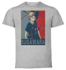 T-Shirt Unisex - Grey - Propaganda - Haikyuu - Karasuno Team Sugawara T-Shirt Unisex - Grey - Propaganda - Haikyuu - Karasuno Team Sugawara