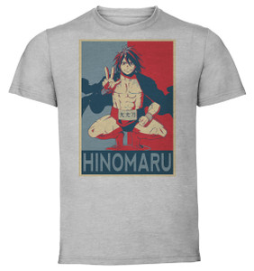 T-Shirt Unisex - Grey - Propaganda - Hinomaru Sumo Hinomaru Ushio Variant 2 T-Shirt Unisex - Grey - Propaganda - Hinomaru Sumo Hinomaru Ushio Variant 2
