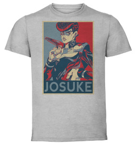 T-Shirt Unisex - Grey - Propaganda - Jojo's Bizarre Adventures - Josuke Variant T-Shirt Unisex - Grey - Propaganda - Jojo's Bizarre Adventures - Josuke Variant