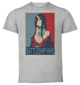 T-Shirt Unisex - Grey - Propaganda - Kancolle Battleship Princess Dyson