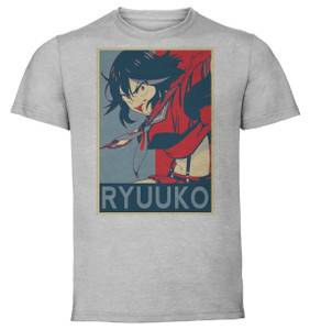 T-Shirt Unisex - Grey - Propaganda - Kill La Kill Ryuuko Matoi V2 T-Shirt Unisex - Grey - Propaganda - Kill La Kill Ryuuko Matoi V2