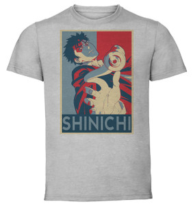 T-Shirt Unisex - Grey - Propaganda - Kiseiju Shinichi T-Shirt Unisex - Grey - Propaganda - Kiseiju Shinichi