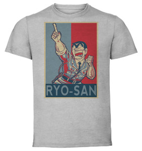 T-Shirt Unisex - Grey - Propaganda - Kochikame - Kankichi Ryotsu T-Shirt Unisex - Grey - Propaganda - Kochikame - Kankichi Ryotsu