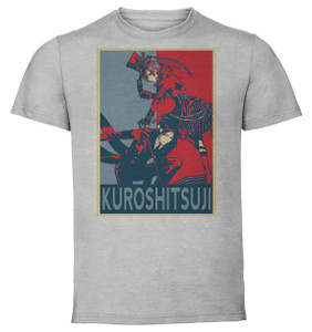 T-Shirt Unisex - Grey - Propaganda - Kuroshitsuji - Ciel & Sebastian T-Shirt Unisex - Grey - Propaganda - Kuroshitsuji - Ciel & Sebastian
