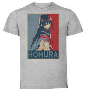 T-Shirt Unisex - Grey - Propaganda - Madoka Magica Homura Variant 2