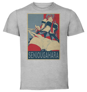 T-Shirt Unisex - Grey - Propaganda - Monogatari Senjougahara  Variant 3