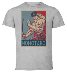 T-Shirt Unisex - Grey - Propaganda - Otokojuku - Momotaro Tsurugi T-Shirt Unisex - Grey - Propaganda - Otokojuku - Momotaro Tsurugi
