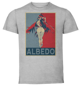 T-Shirt Unisex - Grey - Propaganda - Overlord - Albedo Variant 3