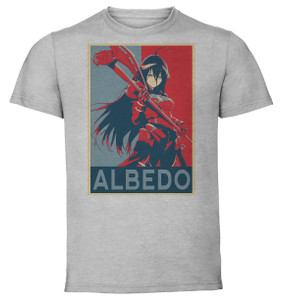 T-Shirt Unisex - Grey - Propaganda - Overlord - Albedo Variant