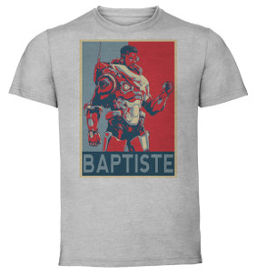T-Shirt Unisex - Grey - Propaganda - Overwatch Baptiste T-Shirt Unisex - Grey - Propaganda - Overwatch Baptiste
