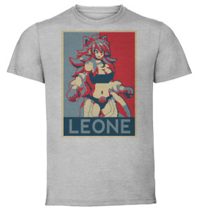 T-Shirt Unisex - Grey - Propaganda - Pixel Art - Akame Ga Kill - Leone
