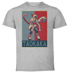 T-Shirt Unisex - Grey - Propaganda - Pixel Art Blazeblue - Taokaka T-Shirt Unisex - Grey - Propaganda - Pixel Art Blazeblue - Taokaka