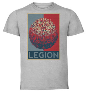 T-Shirt Unisex - Grey - Propaganda - Pixel Art Castlevania Symphony Of The Night - Legion