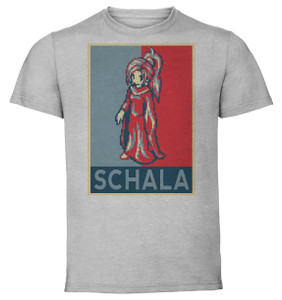 T-Shirt Unisex - Grey - Propaganda - Pixel Art - Chrono Trigger - Schala T-Shirt Unisex - Grey - Propaganda - Pixel Art - Chrono Trigger - Schala