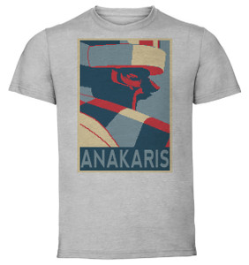T-Shirt Unisex - Grey - Propaganda - Pixel Art Darkstalkers - Anakaris B T-Shirt Unisex - Grey - Propaganda - Pixel Art Darkstalkers - Anakaris B