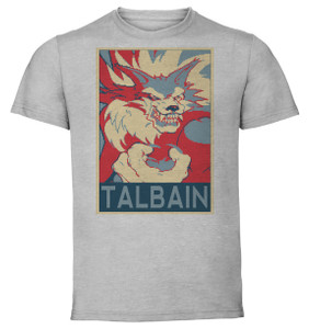 T-Shirt Unisex - Grey - Propaganda - Pixel Art Darkstalkers - Talbain B T-Shirt Unisex - Grey - Propaganda - Pixel Art Darkstalkers - Talbain B