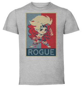 T-Shirt Unisex - Grey - Propaganda - Pixel Art - Marcell Vs Capcom - Rogue T-Shirt Unisex - Grey - Propaganda - Pixel Art - Marcell Vs Capcom - Rogue