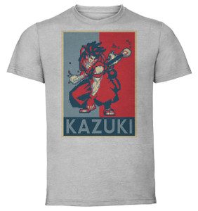 T-Shirt Unisex - Grey - Propaganda - Pixel Art - Samurai Shodown - Kazuki T-Shirt Unisex - Grey - Propaganda - Pixel Art - Samurai Shodown - Kazuki