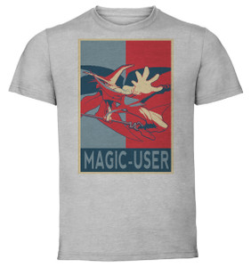 T-Shirt Unisex - Grey - Propaganda - Pixel Art - Shadow Over Mystara - Magic-User B T-Shirt Unisex - Grey - Propaganda - Pixel Art - Shadow Over Mystara - Magic-User B
