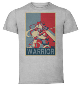 T-Shirt Unisex - Grey - Propaganda - Pixel Art - Shadow Over Mystara - Warrior B T-Shirt Unisex - Grey - Propaganda - Pixel Art - Shadow Over Mystara - Warrior B