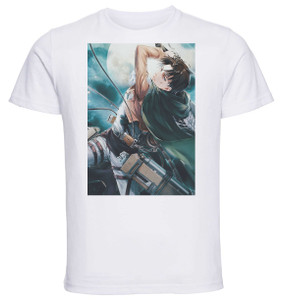 T-Shirt Unisex - White - Anime - Attack on Titan Ackerman Moon T-Shirt Unisex - White - Anime - Attack on Titan Ackerman Moon