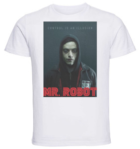 T-Shirt Unisex - White - TV Series - Playbill - Mr Robot Variant 07