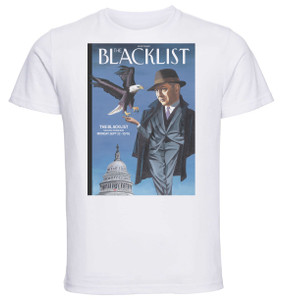 T-Shirt Unisex - White - TV Series - Playbill - The Blacklist Variant 04 T-Shirt Unisex - White - TV Series - Playbill - The Blacklist Variant 04