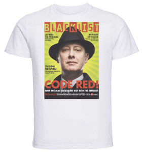 T-Shirt Unisex - White - TV Series - Playbill - The Blacklist Variant 09