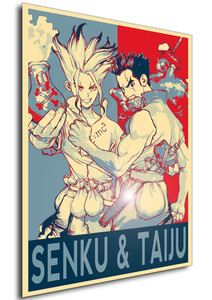 Poster - Propaganda - Dr Stone - Senli & Taiju