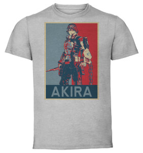 T-Shirt Unisex - Grey - Propaganda - Astral Chain - Akira Howard Male T-Shirt Unisex - Grey - Propaganda - Astral Chain - Akira Howard Male
