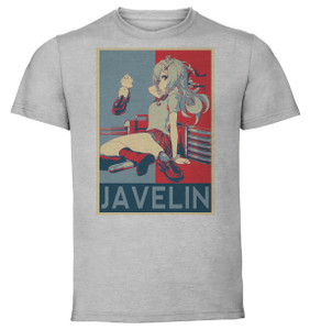 T-Shirt Unisex - Grey - Propaganda - Azur Lane - Javelin Very Slow Advance T-Shirt Unisex - Grey - Propaganda - Azur Lane - Javelin Very Slow Advance