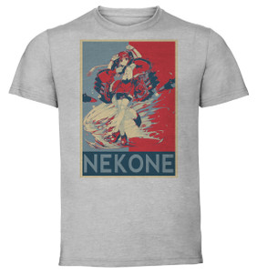 T-Shirt Unisex - Grey - Propaganda - Azur Lane Nekone
