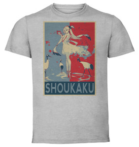 T-Shirt Unisex - Grey - Propaganda - Azur Lane - Shoukaku The Crane That Dances With The Wind T-Shirt Unisex - Grey - Propaganda - Azur Lane - Shoukaku The Crane That Dances With The Wind