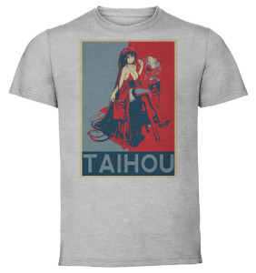 T-Shirt Unisex - Grey - Propaganda - Azur Lane - Taihou Forbidden Feast T-Shirt Unisex - Grey - Propaganda - Azur Lane - Taihou Forbidden Feast