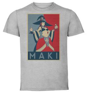 T-Shirt Unisex - Grey - Propaganda - Fire Force - Maki Oze variant