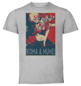 T-Shirt Unisex - Grey - Propaganda - Kabaneri of the Iron Fortress - Ikoma & Mumei T-Shirt Unisex - Grey - Propaganda - Kabaneri of the Iron Fortress - Ikoma & Mumei