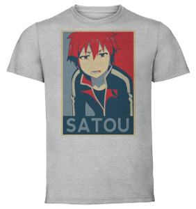 T-Shirt Unisex - Grey - Propaganda - KonoSuba - Satou Kazuma variant