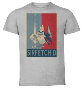 T-Shirt Unisex - Grey - Propaganda - Pokemon Sirfetchd T-Shirt Unisex - Grey - Propaganda - Pokemon Sirfetchd