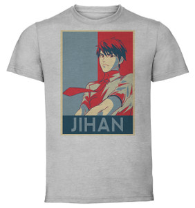 T-Shirt Unisex - Grey - Propaganda - The Gamer - Han Jihan T-Shirt Unisex - Grey - Propaganda - The Gamer - Han Jihan