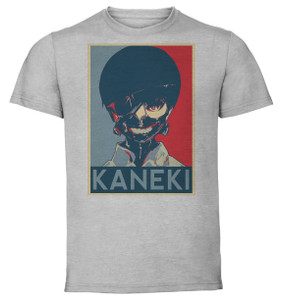 T-Shirt Unisex - Grey - Propaganda - Tokyo Ghoul - Ken Kaneki variant 3