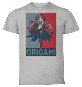 T-Shirt Unisex - Grey - Propaganda - Date A Live Origami Tobiichi variant T-Shirt Unisex - Grey - Propaganda - Date A Live Origami Tobiichi variant