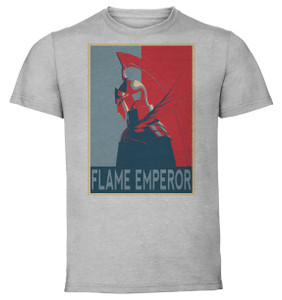 T-Shirt Unisex - Grey - Propaganda - Fire Emblem Three Houses - Flame Emperor T-Shirt Unisex - Grey - Propaganda - Fire Emblem Three Houses - Flame Emperor