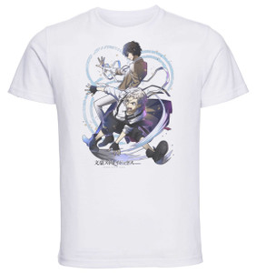 T-Shirt Unisex - White - Anime - Bungo Stray Dogs Atsushi Nakajima & Osamu Dazai T-Shirt Unisex - White - Anime - Bungo Stray Dogs Atsushi Nakajima & Osamu Dazai