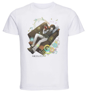 T-Shirt Unisex - White - Anime - Bungo Stray Dogs - DAZAI OSAMU Awaiting a Revelation